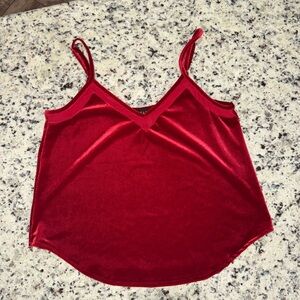 1. State Velvet Red Camisole Top
